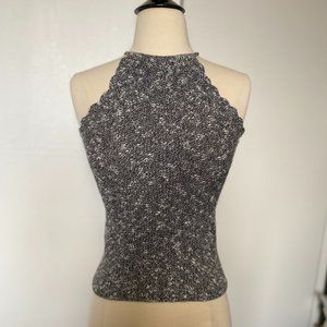 3/$30 ✿ Abercrombie & Fitch Crochet High Neck Scalloped Tank Top Size S